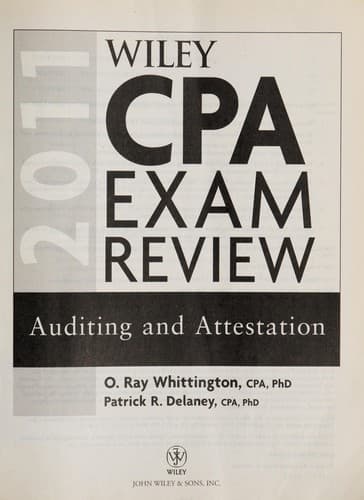 Tapa de Wiley CPA exam review 2011