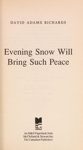 Tapa de Evening snow will bring such peace
