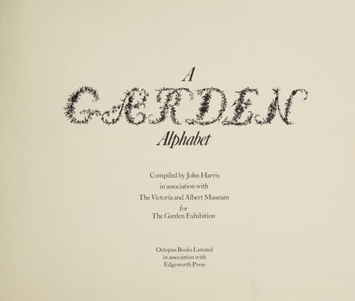 Tapa de A garden alphabet