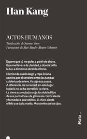 Tapa de Actos humanos