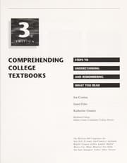 Tapa de Comprehending College Textbooks