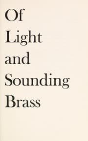 Tapa de Of light and sounding brass