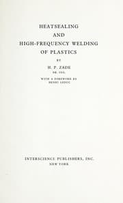 Tapa de Heatsealing and high-frequency welding of plastics