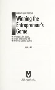 Tapa de Winning the entrepreneur's game