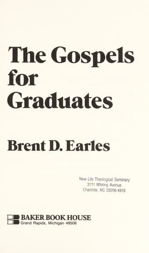 Tapa de The Gospels for graduates