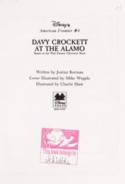 Tapa de Davy Crockett at the Alamo