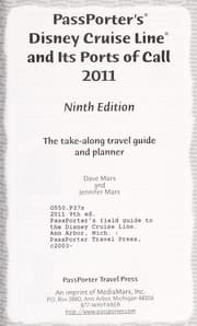 Tapa de Passporter's Disney cruise line and its ports of call 2011