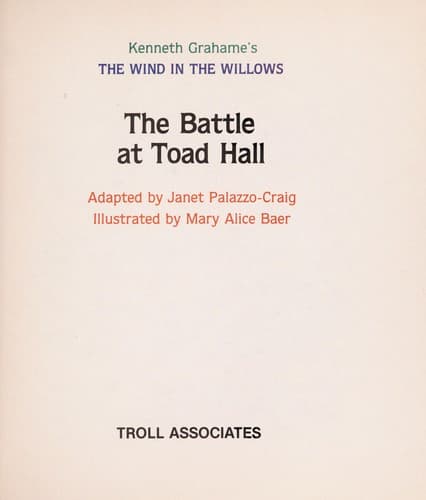 Tapa de The battle at Toad Hall