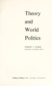 Tapa de Theory and world politics