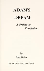 Tapa de Adam's dream