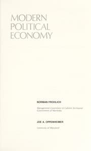 Tapa de Modern Political Economy