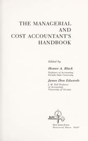 Tapa de The Managerial and cost accountant's handbook