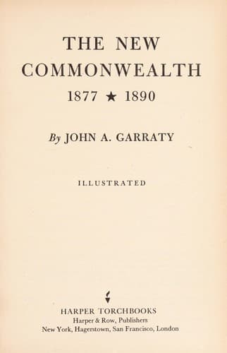 Tapa de The new commonwealth, 1877-1890