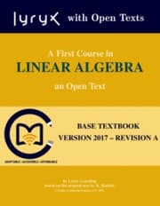 Tapa de A First Course in Linear Algebra