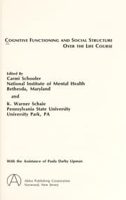 Tapa de Cognitive functioning and social structure over the life course