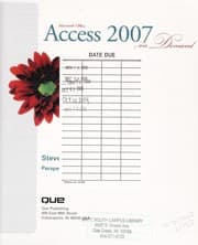 Tapa de Microsoft Office Access 2007 on demand