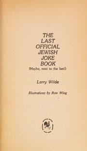 Tapa de Last Official Jewish Joke Book