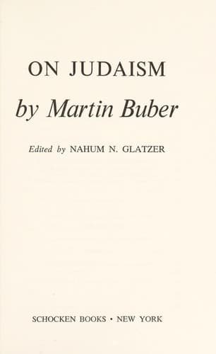 Tapa de On Judaism