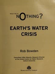 Tapa de Earth's water crisis