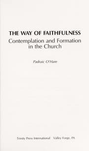 Tapa de The way of faithfulness