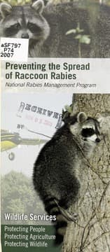 Tapa de Preventing the spread of raccoon rabies