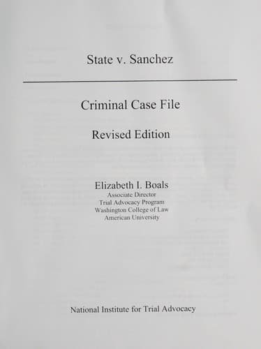 Tapa de State v. Sanchez