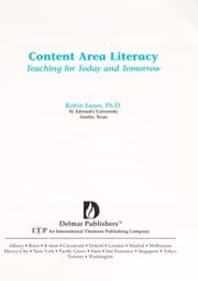 Tapa de Content Area Literacy