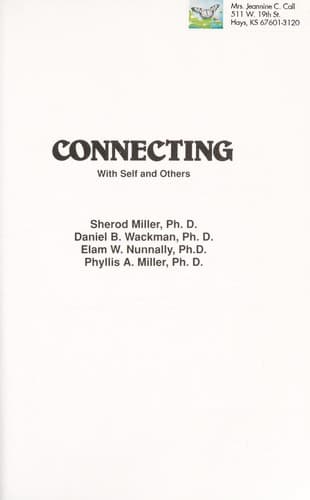 Tapa de Connecting, with self and others