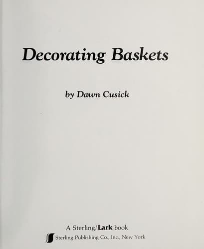 Tapa de Decorating baskets