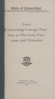 Tapa de Laws concerning corrupt practices at elections, caucuses and primaries