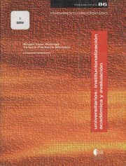 Tapa de Universitarios, institucionalización académica y evaluación