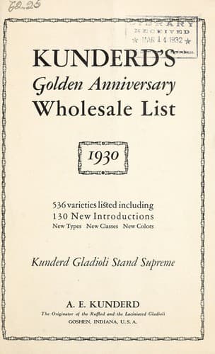 Tapa de Kunderd's Golden Anniversary