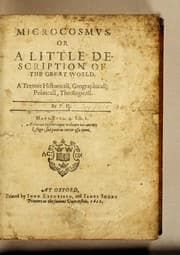 Tapa de Microcosmus, or A little description of the great world