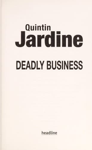 Tapa de Deadly business