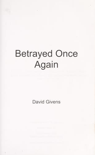 Tapa de Betrayed once again