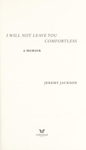 Tapa de I will not leave you comfortless