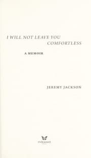 Tapa de I will not leave you comfortless