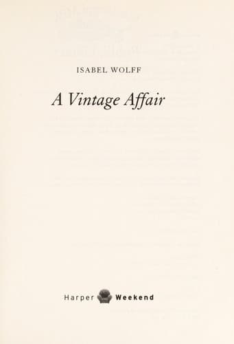Tapa de A vintage affair