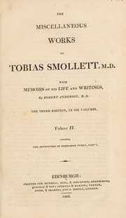 Tapa de The miscellaneous works of Tobias Smollett, M.D. with memoirs of his life and writings