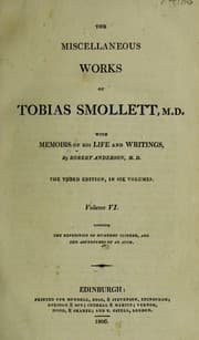 Tapa de The miscellaneous works of Tobias Smollett, M.D. with memoirs of his life and writings
