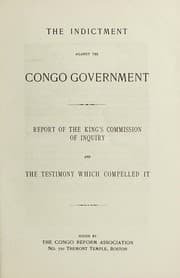 Tapa de The indictment against the Congo government