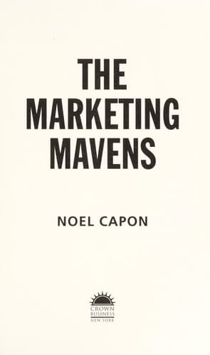 Tapa de Marketing mavens