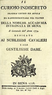 Tapa de Il curioso indiscreto