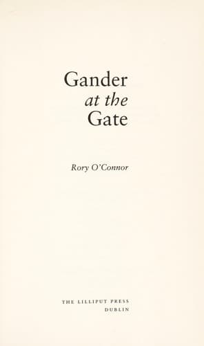 Tapa de Gander at the gate