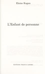 Tapa de L'Enfant de personne