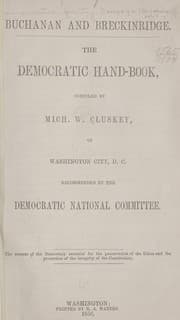 Tapa de Campaign literature, 1856