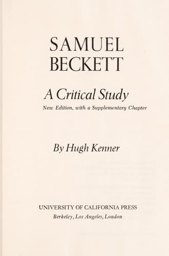 Tapa de Samuel Beckett