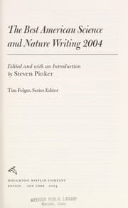 Tapa de The best American science and nature writing 2004