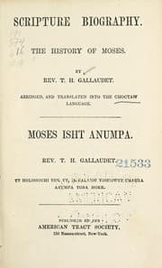Tapa de Scripture biography the history of Moses =