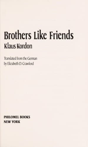 Tapa de Brothers like friends